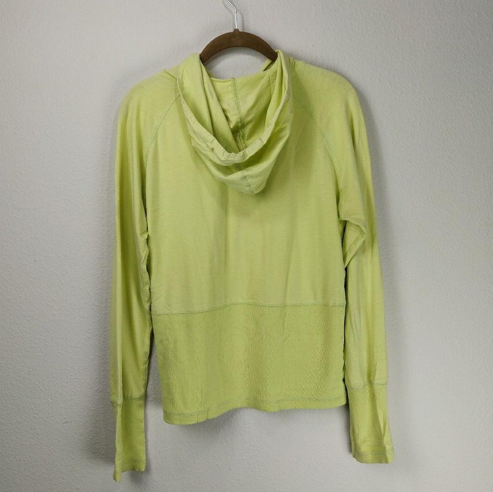 Lucy Lime Green Half Zip Althletic Hoodie Jacket - Picture 6 of 6